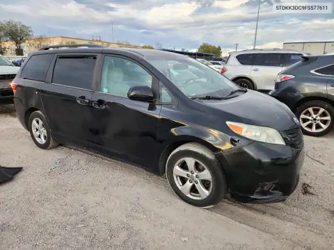 2015 Toyota Sienna Le VIN 5TDKK3DC9FS577611 фото 4