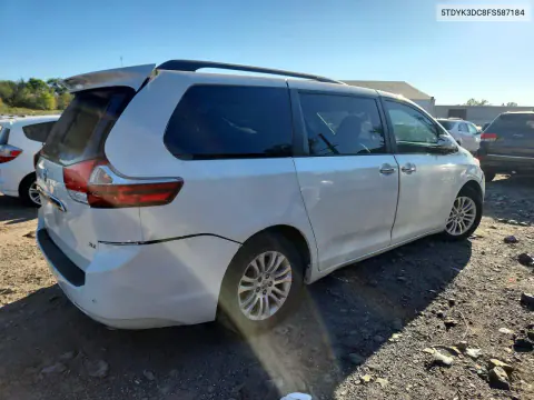 2015 Toyota Sienna Xle Premium 8-Passenger VIN 5TDYK3DC8FS587184 фото 3