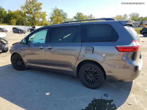 2015 Toyota Sienna Xle 8-Passenger VIN 5TDYK3DC4FS678274 фото 2