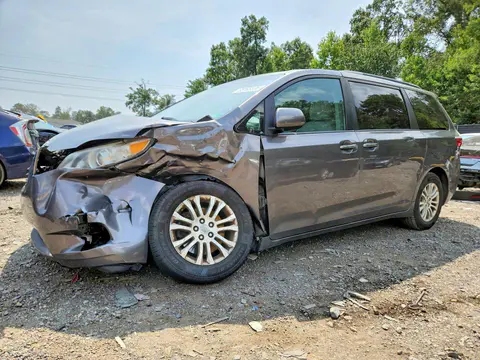 5TDYK3DC5GS755462 — 2016 Toyota Sienna, Передняя часть (Front End), фото до ремонта