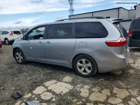 2016 Toyota Sienna Le VIN 5TDKK3DC9GS725550 фото 2