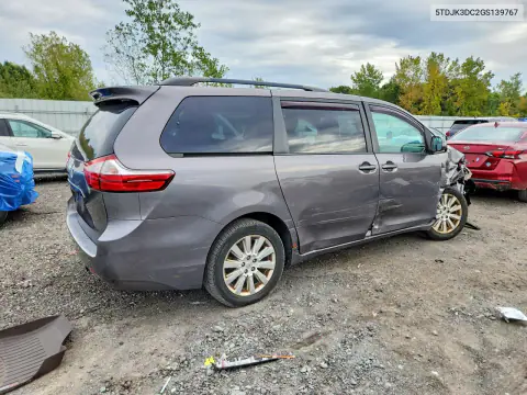 2016 Toyota Sienna Le VIN 5TDJK3DC2GS139767 фото 3