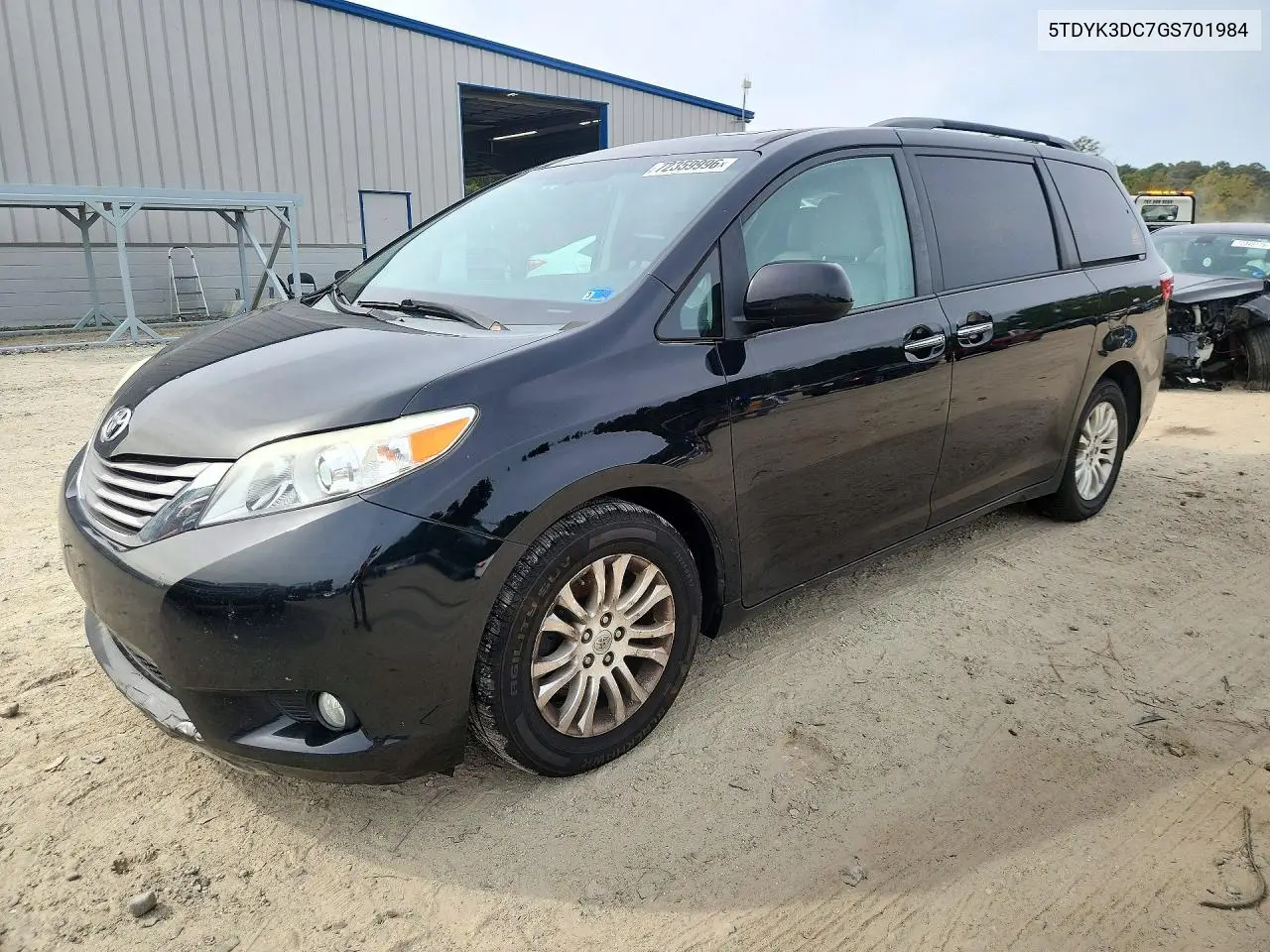 2016 Specialized Sienna Xle 8-Passenger VIN 5TDYK3DC7GS701984 фото 1