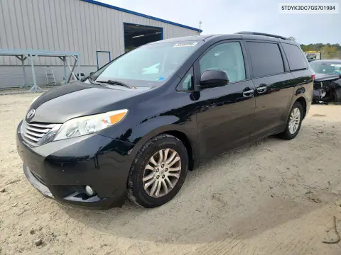 5TDYK3DC7GS701984 — 2016 Toyota Sienna, Механические повреждения, фото до ремонта