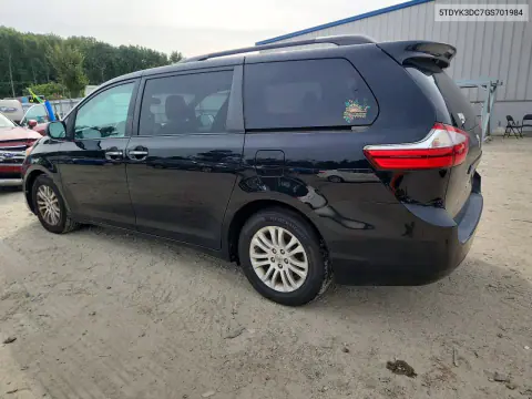 2016 Specialized Sienna Xle 8-Passenger VIN 5TDYK3DC7GS701984 фото 2