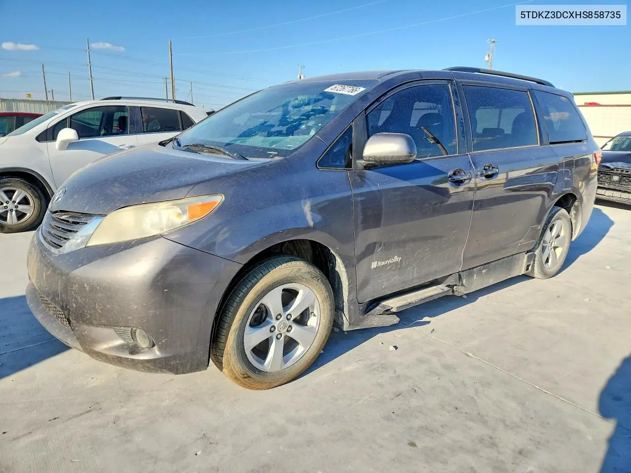 2017 Toyota Sienna Le VIN 5TDKZ3DCXHS858735 фото 1