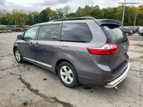 2017 Toyota Sienna Le VIN 5TDKZ3DC7HS841911 фото 2
