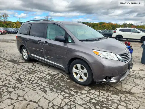2017 Toyota Sienna Le VIN 5TDKZ3DC7HS841911 фото 4