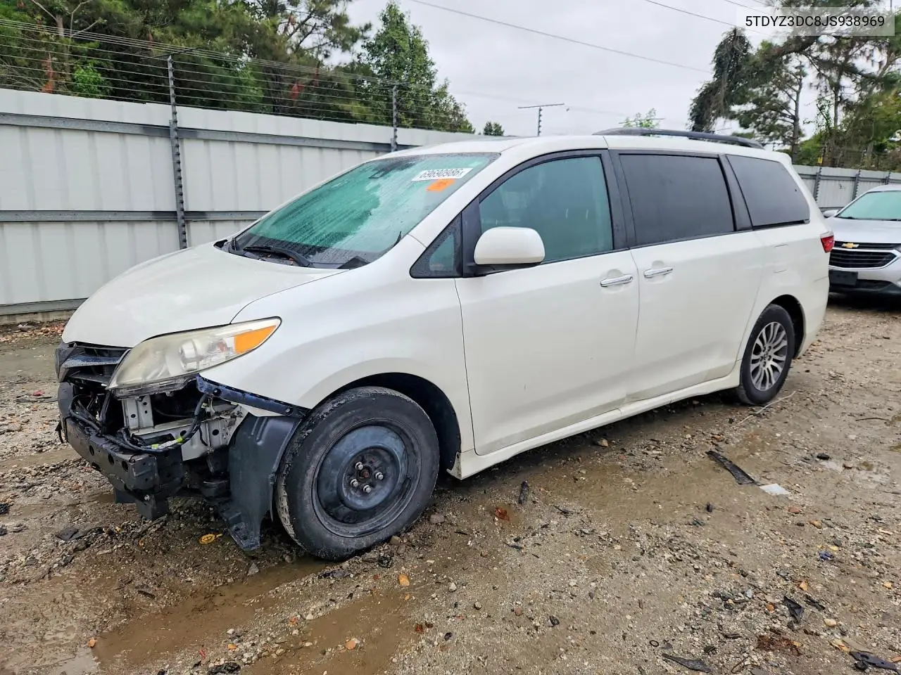 2018 Toyota Sienna Xle 8-Passenger VIN 5TDYZ3DC8JS938969 фото 1