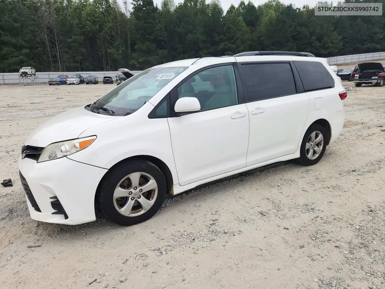 2019 Toyota Sienna Le VIN 5TDKZ3DCXKS990742 фото 1