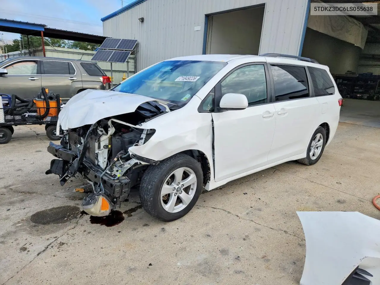 2020 Toyota Sienna Le VIN 5TDKZ3DC6LS055638 фото 1