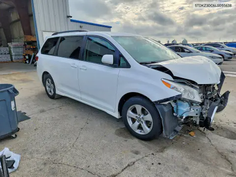 2020 Toyota Sienna Le VIN 5TDKZ3DC6LS055638 фото 4