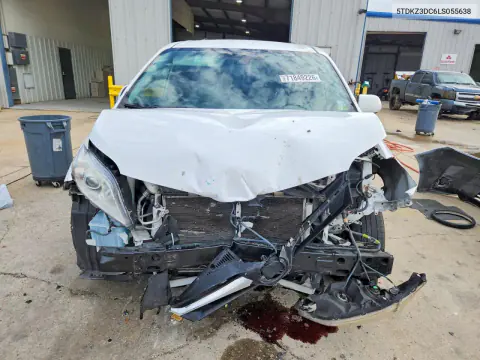 2020 Toyota Sienna Le VIN 5TDKZ3DC6LS055638 фото 5