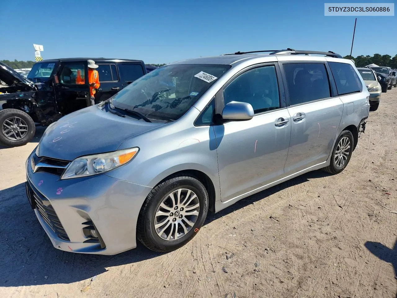 2020 Toyota Sienna Xle 8-Passenger VIN 5TDYZ3DC3LS060886 фото 1