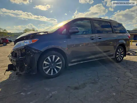 5TDDZ3DC6LS234738 — 2020 Toyota Sienna, Передняя часть, фото до ремонта