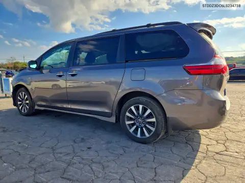 5TDDZ3DC6LS234738 — 2020 Toyota Sienna, фото 2 с аукциона Copart, Передняя часть