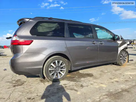 5TDDZ3DC6LS234738 — 2020 Toyota Sienna, фото 3 с аукциона Copart, Передняя часть