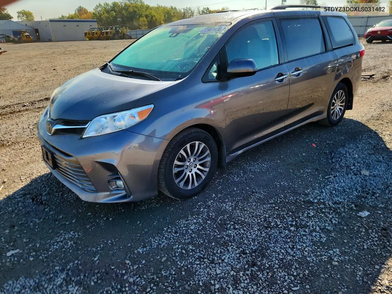 5TDYZ3DCXLS031482 Toyota Sienna 2020 — повреждение Мелкие вмятины и царапины, фото до ремонта