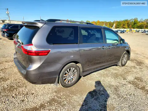 5TDYZ3DCXLS031482 — 2020 Toyota Sienna, фото 3 с аукциона Copart 16.10.2026, Мелкие вмятины и царапины