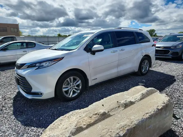 5TDZRKEC1MS054079 — 2021 Toyota Sienna, Град (Hail), фото до ремонта