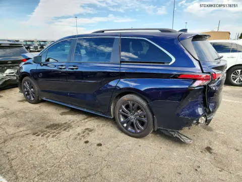 5TDXRKEC8PS178751 — 2023 Toyota Sienna, фото 2 с аукциона Copart, Передняя часть