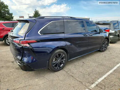 5TDXRKEC8PS178751 — 2023 Toyota Sienna, фото 3 с аукциона Copart, Передняя часть
