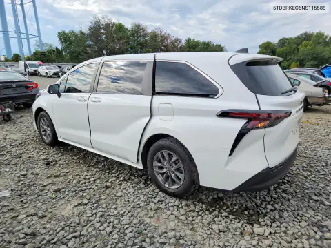 2024 Toyota Sienna Le VIN 5TDKRKEC3RS201169 фото 2