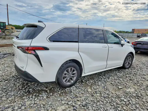 2024 Toyota Sienna Le VIN 5TDKRKEC3RS201169 фото 3