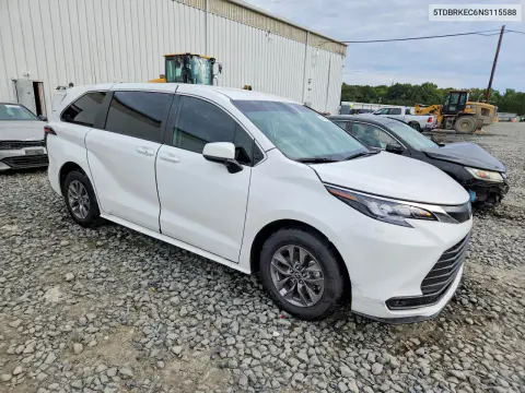 2024 Toyota Sienna Le VIN 5TDKRKEC3RS201169 фото 4