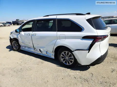 2024 Toyota Sienna Xle VIN 5TDJRKEC9RS183126 фото 2