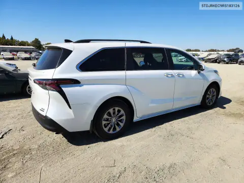 2024 Toyota Sienna Xle VIN 5TDJRKEC9RS183126 фото 3
