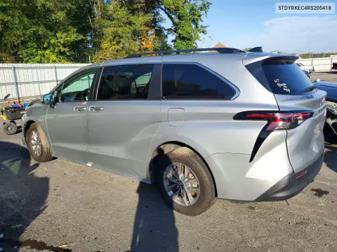 5TDYRKEC4RS205418 — 2024 Toyota Sienna, фото 2 с аукциона Copart, Передняя часть