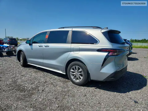 2025 Toyota Sienna Le VIN 5TDGRKEC7SS263508 фото 2