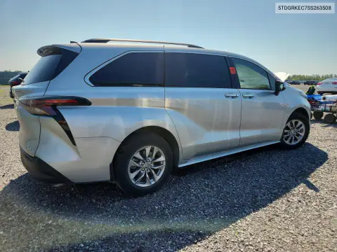 2025 Toyota Sienna Le VIN 5TDGRKEC7SS263508 фото 3