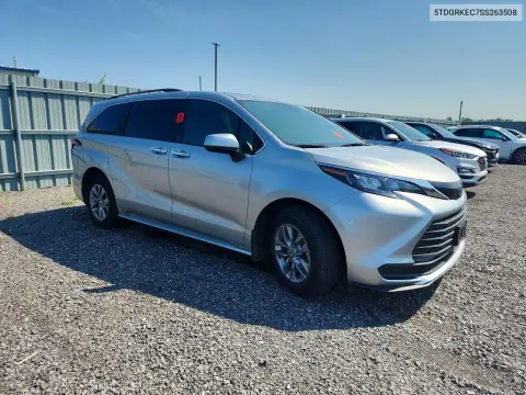 2025 Toyota Sienna Le VIN 5TDGRKEC7SS263508 фото 4