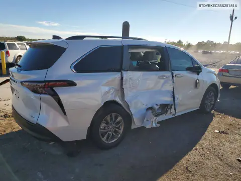 2025 Toyota Sienna Xle 8-Passenger VIN 5TDYRKEC3SS251814 фото 3