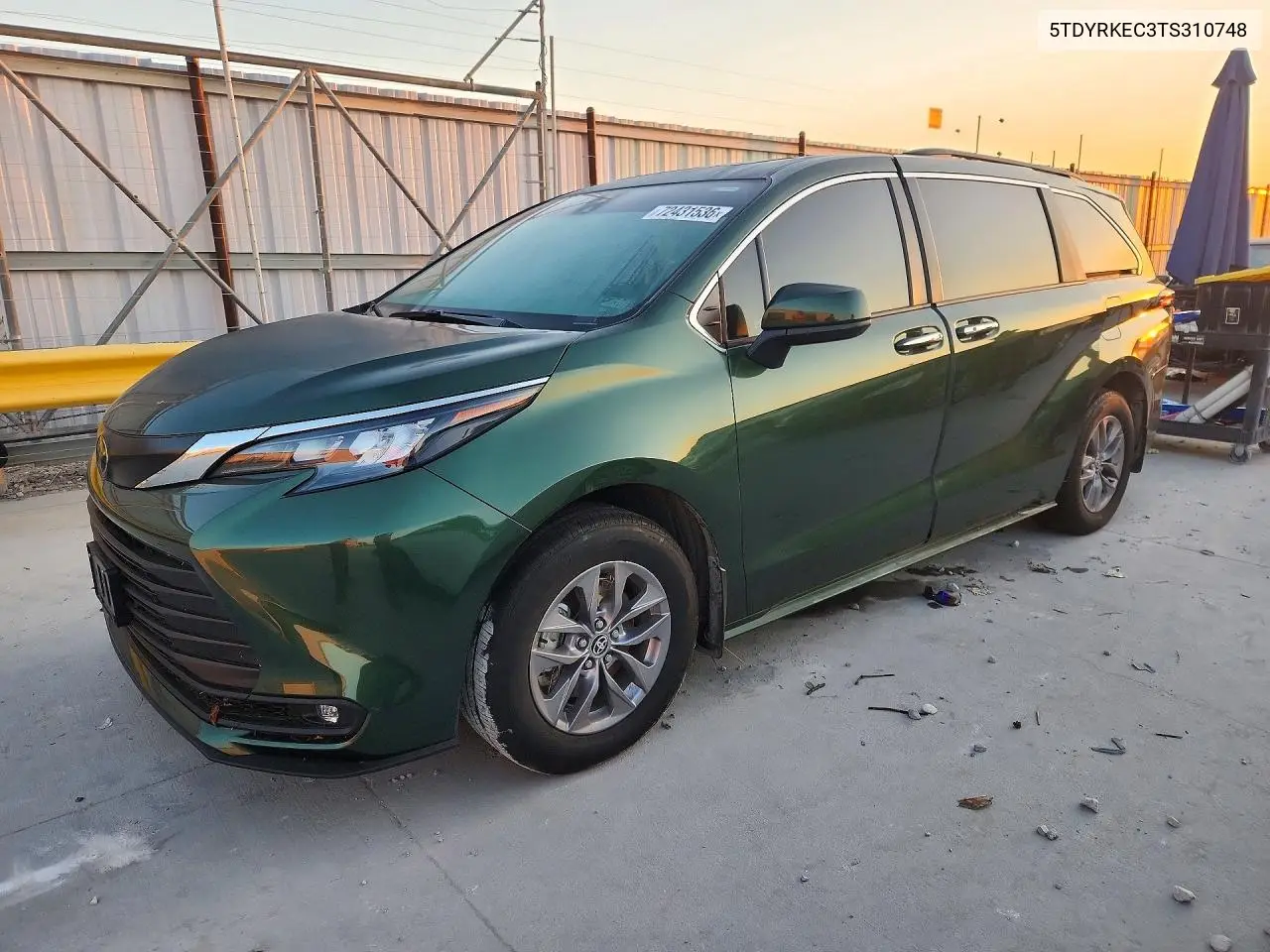 2026 Toyota Sienna Xle 8-Passenger VIN 5TDYRKEC3TS310748 фото 1