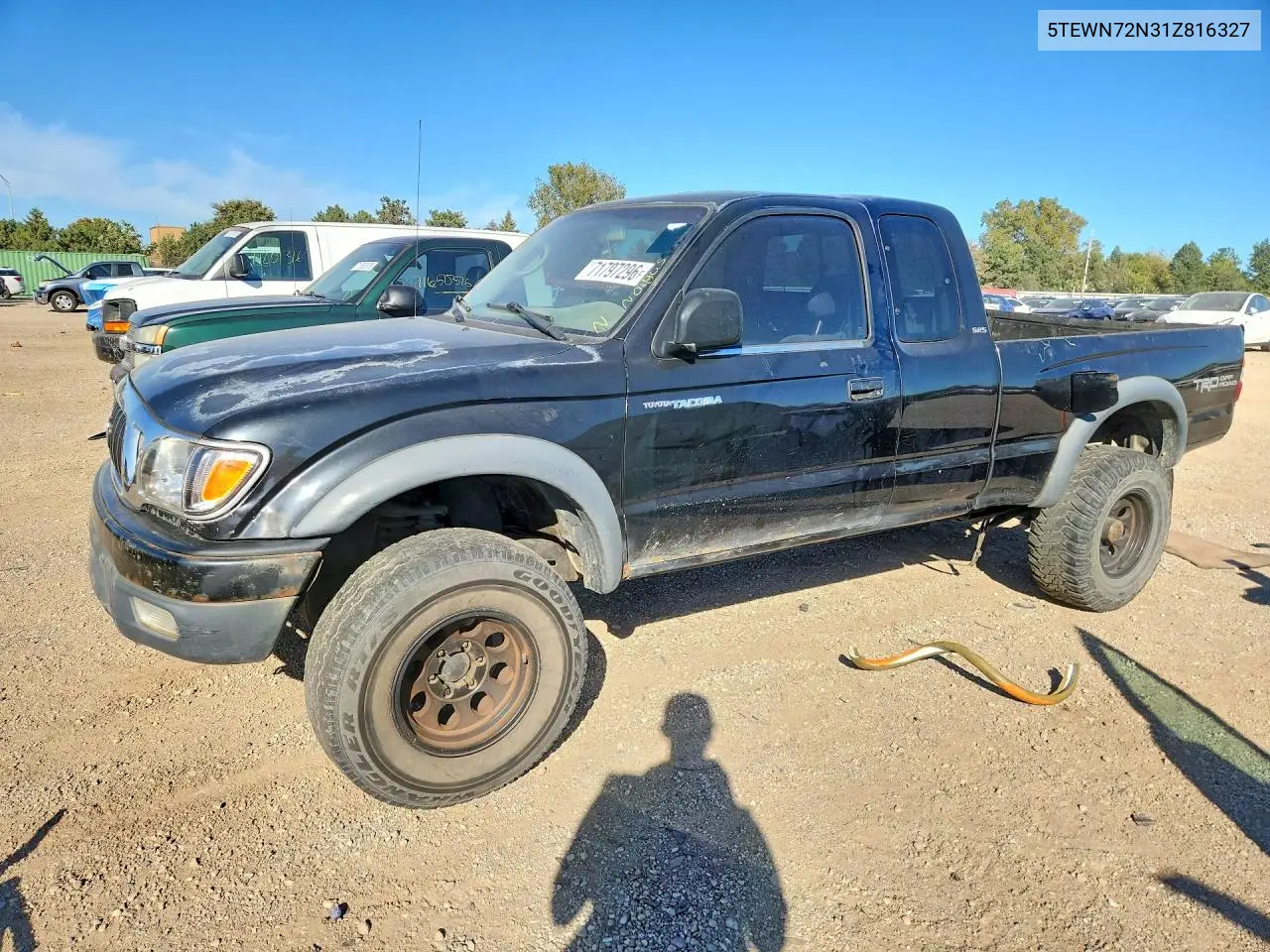 2001 Toyota Tacoma V6 VIN 5TEWN72N31Z816327 фото 1