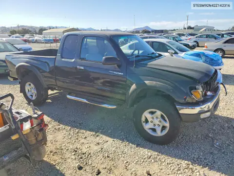 2002 Toyota Tacoma Xtracab Prerunner VIN 5TESM92N42Z142316 фото 4