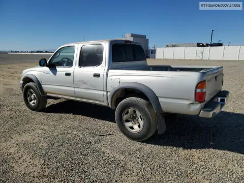 2002 Toyota Tacoma Double Cab Prerunner VIN 5TEGM92N22Z043550 фото 2
