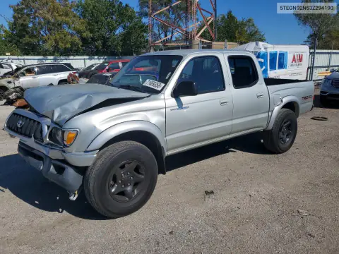 5TEGN92N53Z294190 — 2003 Toyota Tacoma, Передняя часть, фото до ремонта