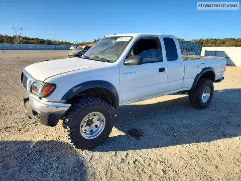 5TEWM72N13Z147643 — 2003 Toyota Tacoma, Передняя часть, фото до ремонта