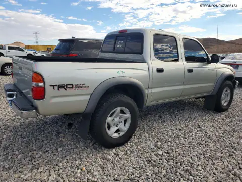 2004 Toyota Tacoma Prerunner V6 VIN 5TEGN92N94Z365151 фото 3