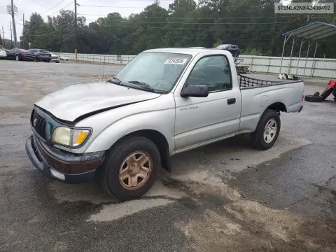 5TENL42NX4Z408492 — 2004 Toyota Tacoma, Передняя часть, фото до ремонта