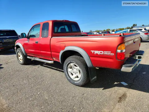 2004 Toyota Tacoma V6 VIN 5TEWN72N74Z443281 фото 2