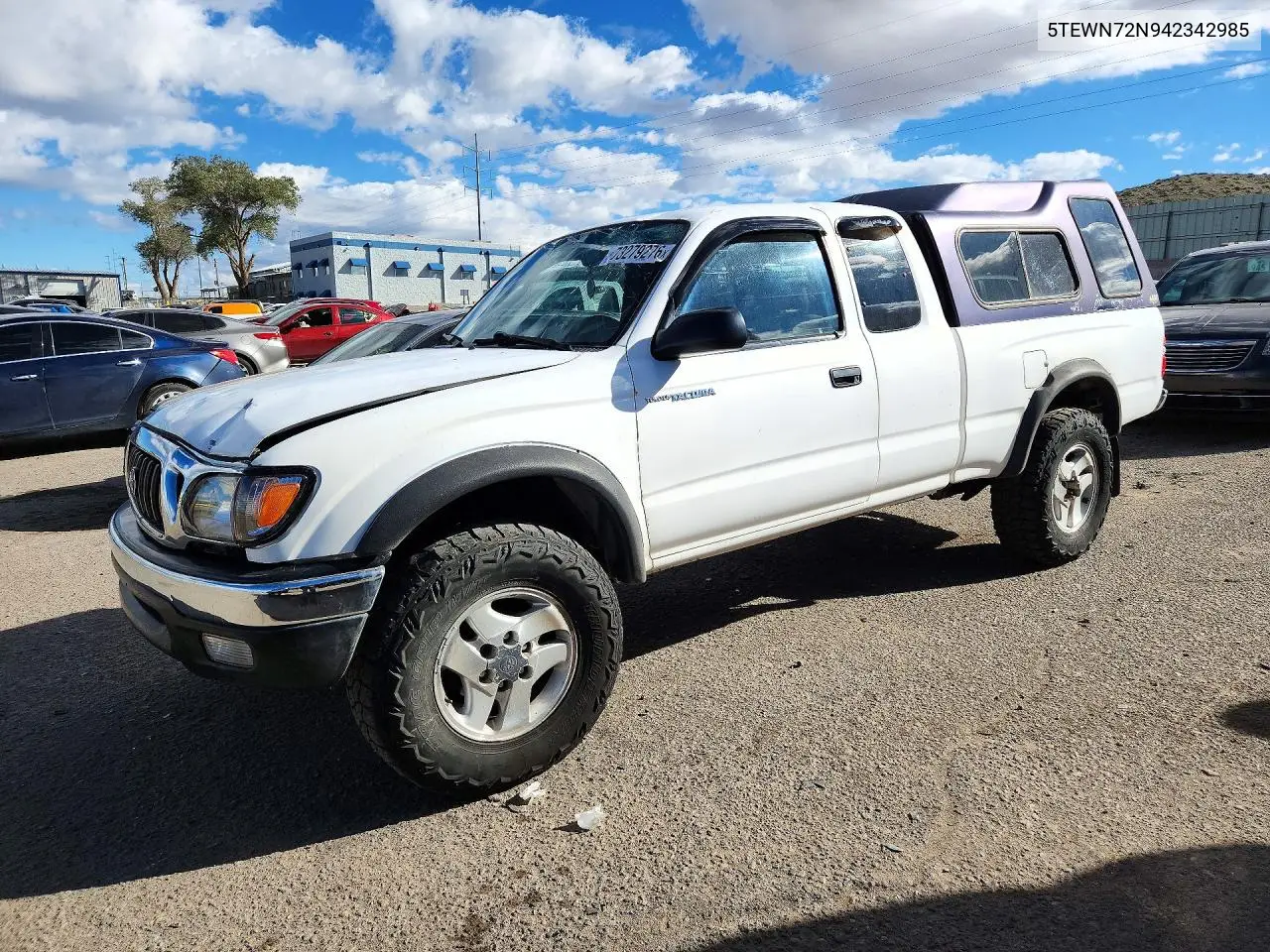 5TEWN72N94Z342985 Toyota Tacoma 2004 — повреждение Верхняя часть / Крыша, фото до ремонта