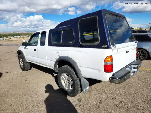 5TEWN72N94Z342985 — 2004 Toyota Tacoma, фото 2 с аукциона Copart 19.10.2026, Верхняя часть / Крыша