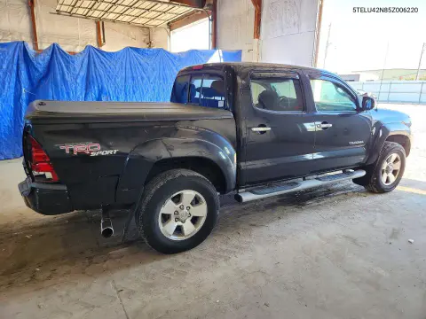 2005 Toyota Tacoma Double Cab VIN 5TELU42N85Z006220 фото 3