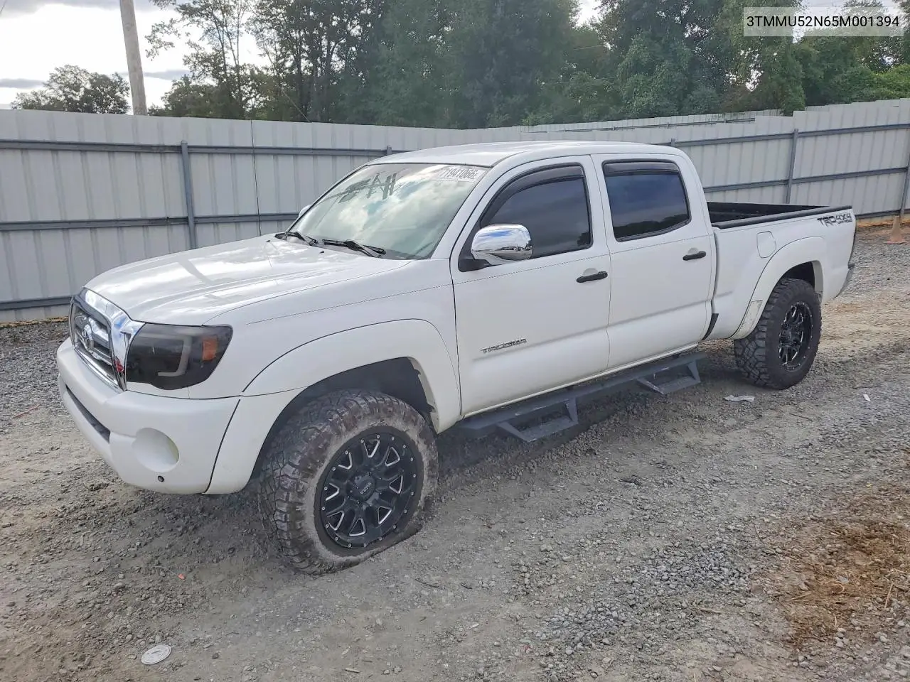2005 Toyota Tacoma Double Cab Long Bed VIN 3TMMU52N65M001394 фото 1