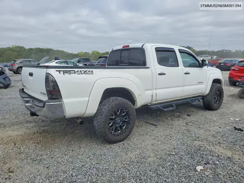 2005 Toyota Tacoma Double Cab Long Bed VIN 3TMMU52N65M001394 фото 3